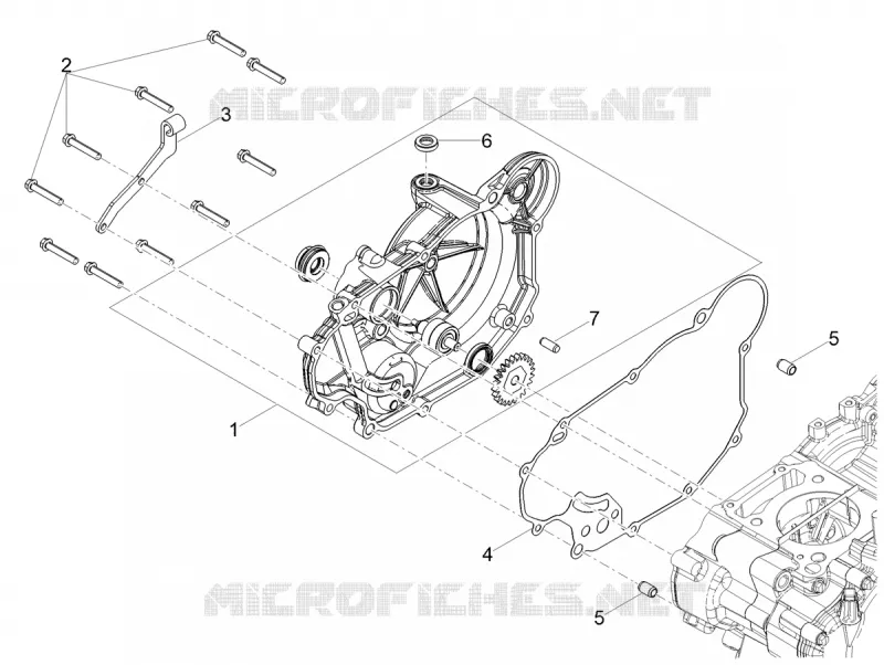 CARTER EMBRAYAGE Aprilia APRILIA-MOTORCYCLES 125 RS 2023  RS 125 4T Euro 5 ABS