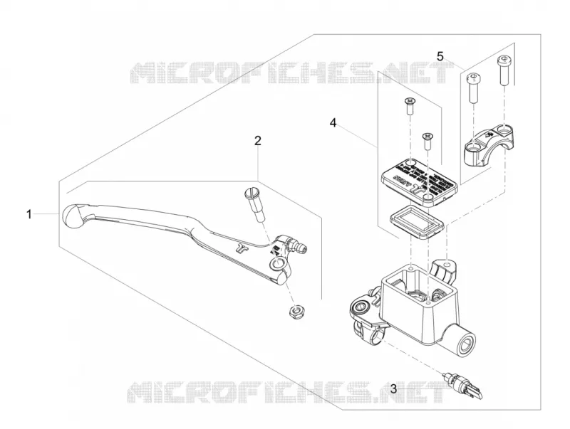 MAITRE CYLINDRE DE FREIN AVANT Aprilia APRILIA-MOTORCYCLES 125 RS 2021  RS 125 4T Euro 5 ABS