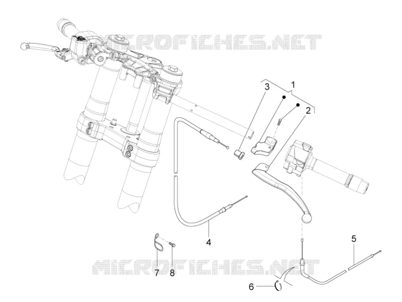 LEVIER D'EMBRAYAGE Aprilia APRILIA-MOTORCYCLES 50 RS4 2015  RS4 50 2T