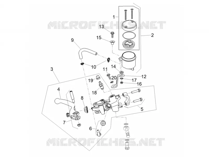 MAITRE CYLINDRE DE FREIN AVANT Aprilia APRILIA-MOTORCYCLES 660 RS 2020  RS 660 4T 8V Euro 5 ABS