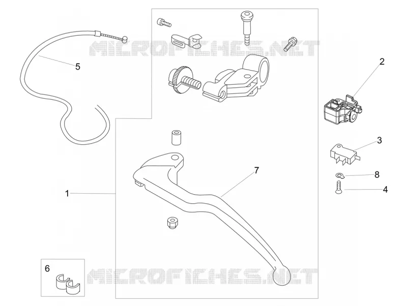 LEVIER D'EMBRAYAGE Aprilia APRILIA-MOTORCYCLES 1100 RSV4 2021  RSV4 1100 Euro 5 ABS