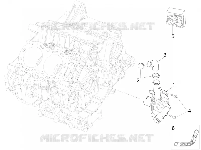 POMPE A EAU Aprilia APRILIA-MOTORCYCLES 1100 RSV4 2021  RSV4 1100 Euro 5 ABS