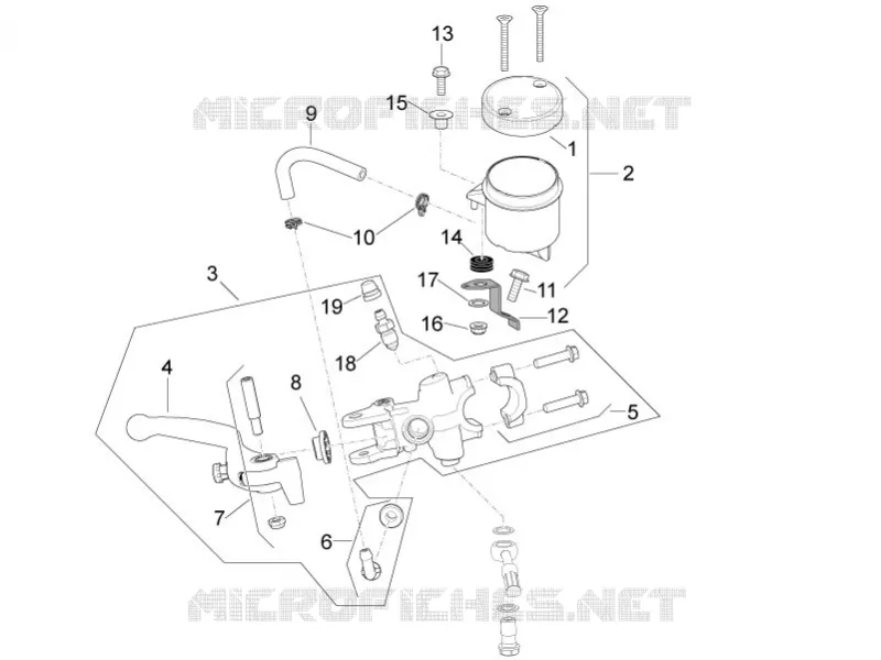 MAITRE CYLINDRE DE FREIN AVANT Aprilia APRILIA-MOTORCYCLES 1100 RSV4 2023  RSV4 1100 Euro 5 ABS