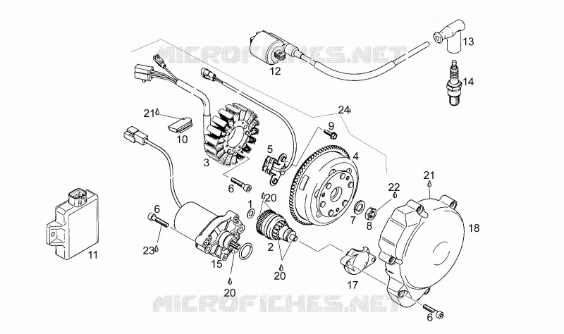 Volant magnétique Aprilia APRILIA-MOTORCYCLES 125 RS 1995  RS 125