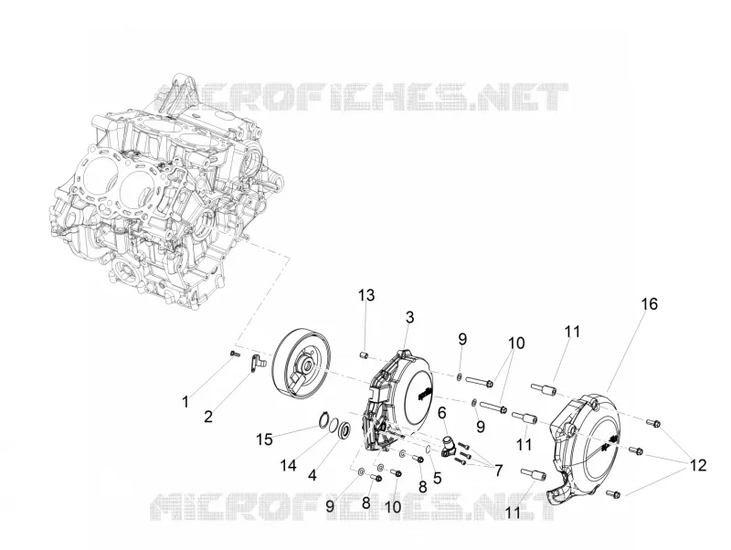 CARTER DE VOLANT MAGNETIQUE Aprilia APRILIA-MOTORCYCLES 1100 RSV4 2021  RSV4 1100 Factory Euro 5 ABS