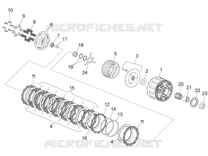 EMBRAYAGE Aprilia APRILIA-MOTORCYCLES 1100 RSV4 2021  RSV4 1100 Factory Euro 5 ABS