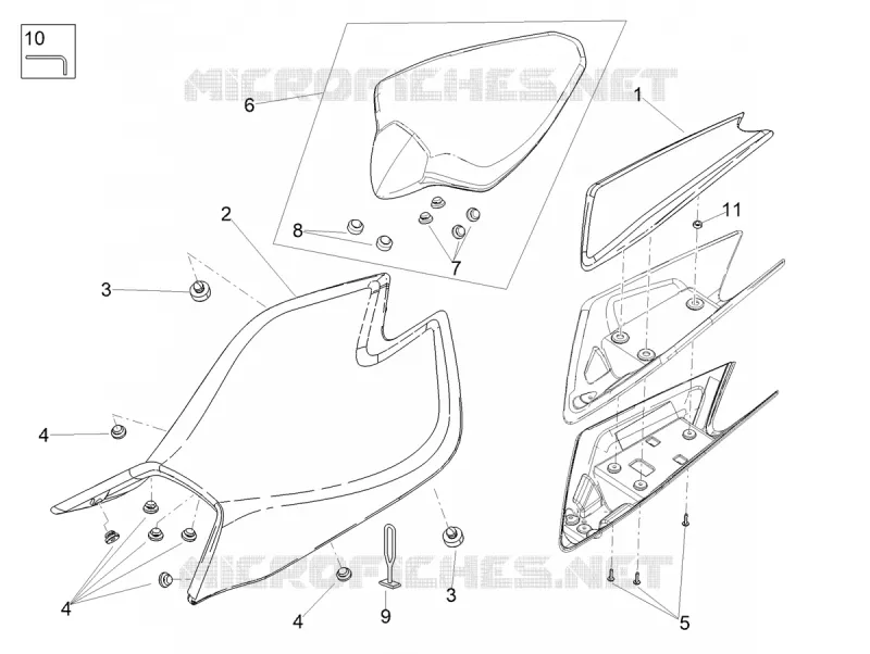 SELLE Aprilia APRILIA-MOTORCYCLES 1100 RSV4 2022  RSV4 1100 Factory Euro 5 ABS