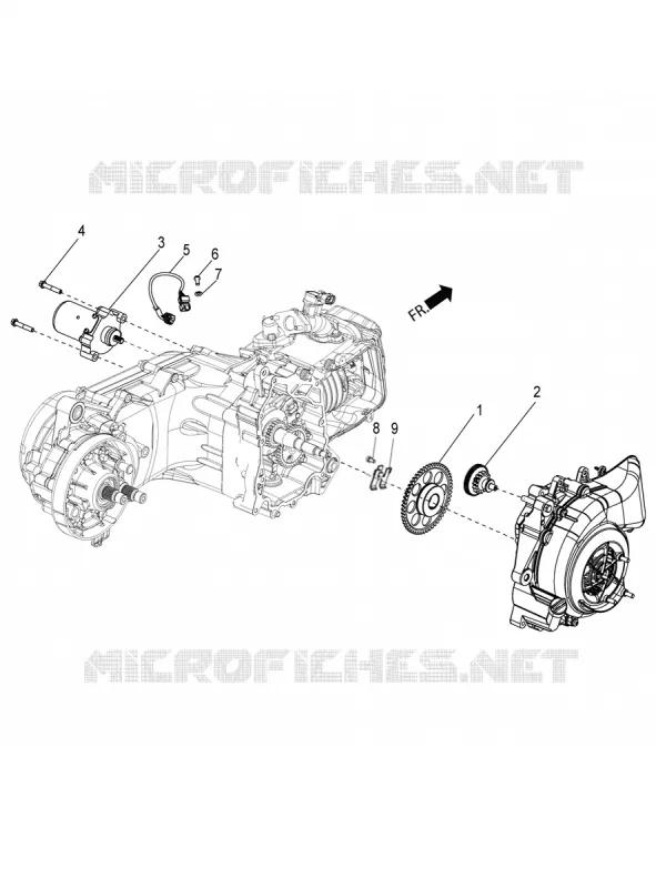 demarreur electrique Aprilia APRILIA-SCOOTER 125 SR 2020  SR 125 HE Carburatore