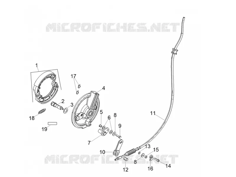 Frein avant Aprilia APRILIA-SCOOTER 125 SR 2020  SR 125 STORM TT BSIV