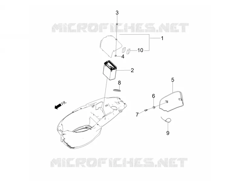 BATTERIE Aprilia APRILIA-SCOOTER 160 SR 2022  SR Motard 160 ABS BSVI CKD
