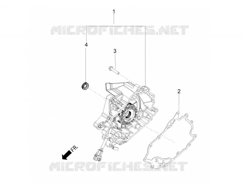 CARTER VOLANT MAGNETIQUE Aprilia APRILIA-SCOOTER 160 SR 2020  SR Motard 160 ABS BSVI CKD