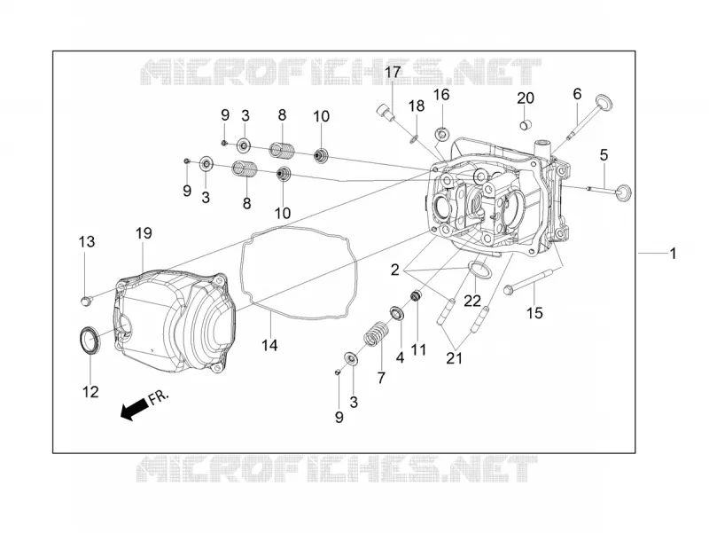 CULASSE - SOUPAPES Aprilia APRILIA-SCOOTER 160 SR 2021  SR Motard 160 ABS BSVI CKD