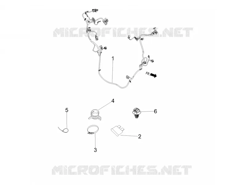 FAISCEAU ELECTRIQUE PRONCIPAL Aprilia APRILIA-SCOOTER 160 SR 2022  SR Motard 160 ABS BSVI CKD