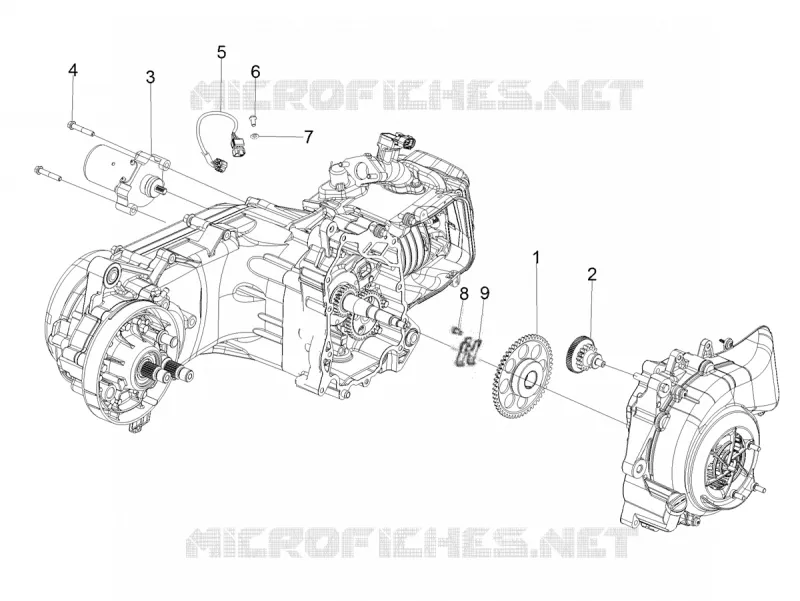 demarreur electrique Aprilia APRILIA-SCOOTER 160 SR 2021  SR Motard 160 ABS BSVI CKD
