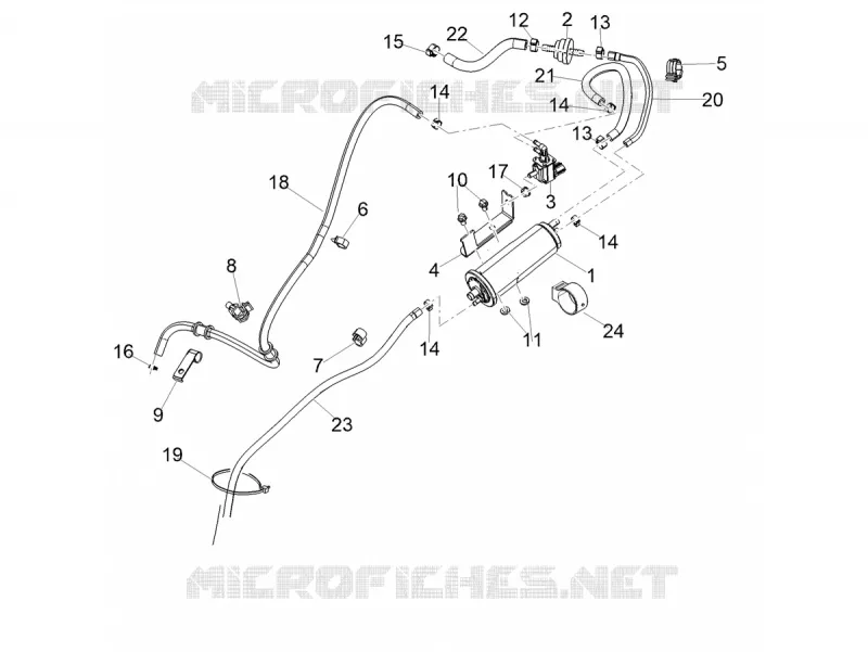 SYSTEME DE RECYCLAGE DES VAPEURS DE CARBURANT Aprilia APRILIA-SCOOTER 160 SXR 2021  SXR 160 BSVI ABS