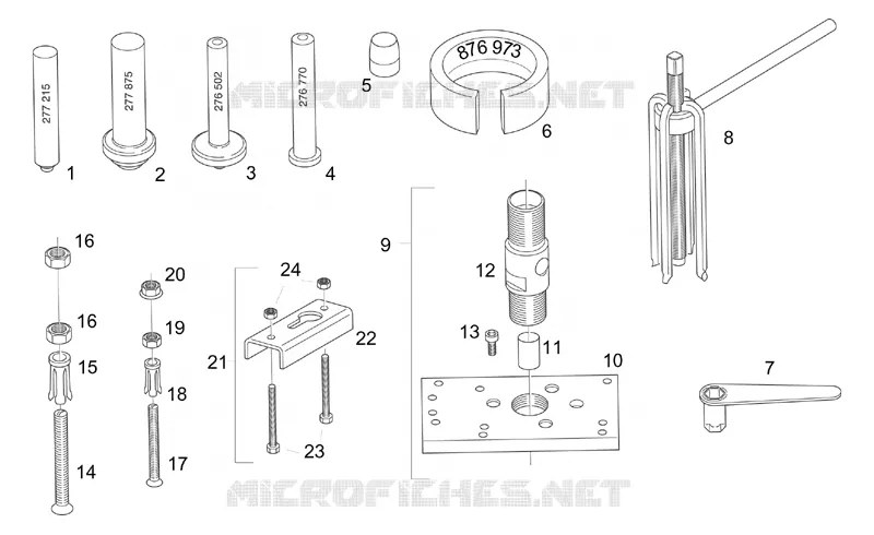Outils réparation I Aprilia APRILIA-MOTORCYCLES 125 RS 1998  RS 125 (engine 122cc)