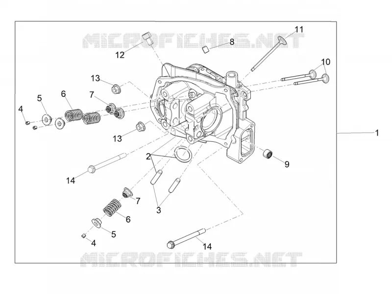 CULASSE - SOUPAPES Aprilia APRILIA-SCOOTER 50 SXR 2022  SXR 50 4T 3V HE New Comfort Euro 5