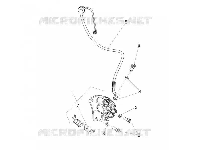 ETRIER DE FREIN AVANT Aprilia APRILIA-SCOOTER 50 SXR 2023  SXR 50 4T 3V HE New Comfort Euro 5