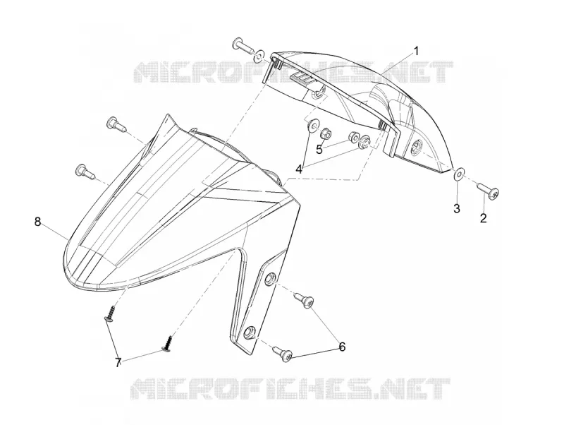 GARDE BOUE AVANT - SABOT Aprilia APRILIA-SCOOTER 50 SXR 2021  SXR 50 4T 3V HE New Comfort Euro 5