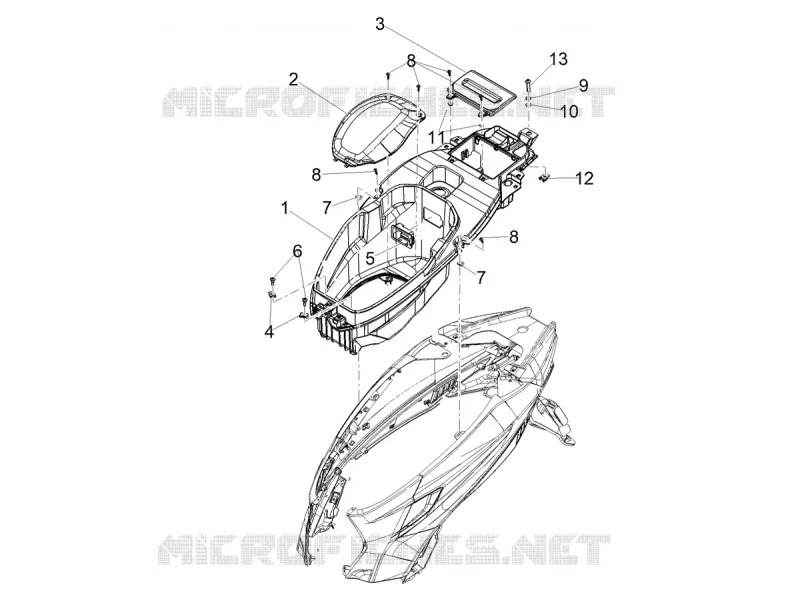 LOGEMENT SOUS SELLE Aprilia APRILIA-SCOOTER 50 SXR 2022  SXR 50 4T 3V HE New Comfort Euro 5