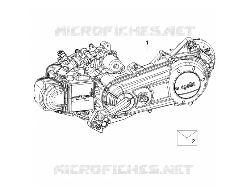 MOTEUR - SELECTEUR - PIGNON Aprilia APRILIA-SCOOTER 50 SXR 2021  SXR 50 4T 3V HE New Comfort Euro 5
