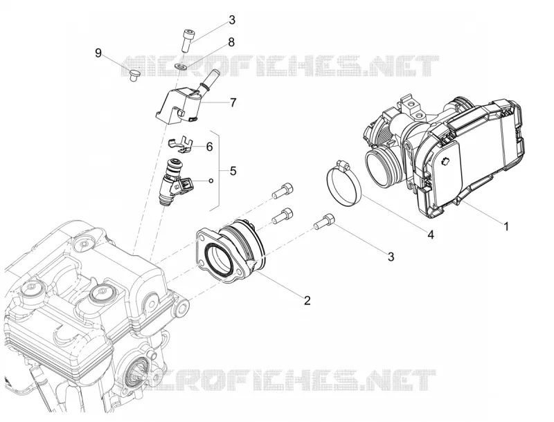 BOITIER PAPILLON INJECTION Aprilia APRILIA-MOTORCYCLES 125 TUONO 2023  Tuono 125 4T Euro 5 ABS