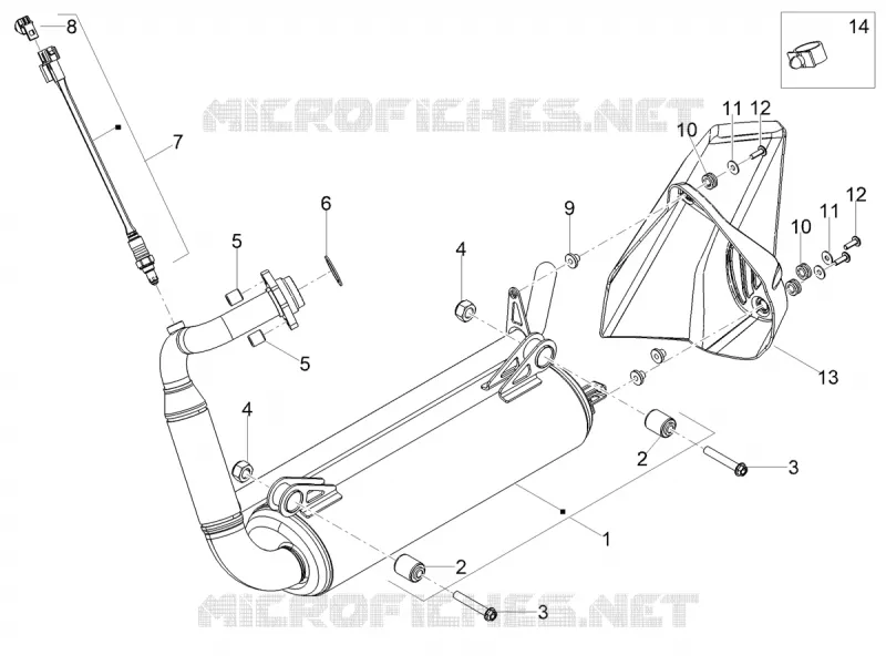 ECHAPPEMENT Aprilia APRILIA-MOTORCYCLES 125 TUONO 2021  Tuono 125 4T Euro 5 ABS