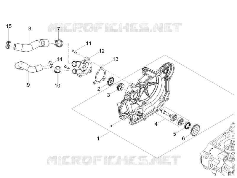 POMPE A EAU Aprilia APRILIA-MOTORCYCLES 125 TUONO 2023  Tuono 125 4T Euro 5 ABS