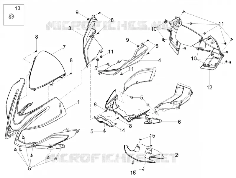 TETE DE FOURCHE Aprilia APRILIA-MOTORCYCLES 125 TUONO 2021  Tuono 125 4T Euro 5 ABS