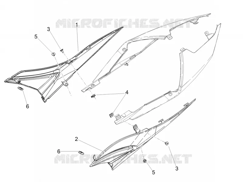 CARENAGES CENTRAUX Aprilia APRILIA-MOTORCYCLES 660 TUONO 2021  Tuono 660 4T 8V Euro 5 ABS