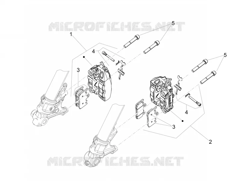 ETRIER DE FREIN AVANT Aprilia APRILIA-MOTORCYCLES 660 TUONO 2022  Tuono 660 4T 8V Euro 5 ABS