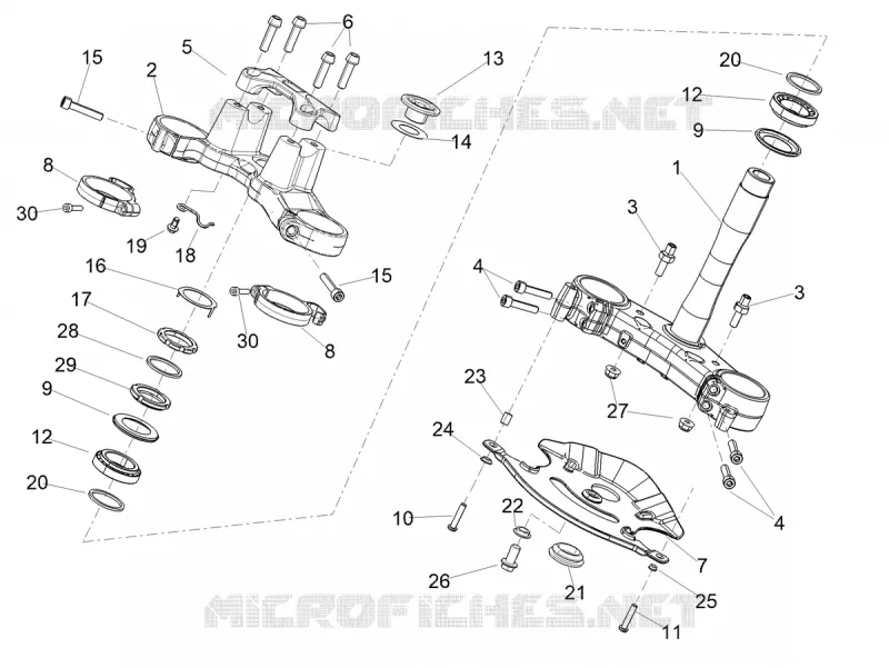 DIRECTION Aprilia APRILIA-MOTORCYCLES 660 TUONO 2022  Tuono 660 4T 8V Euro 5 ABS