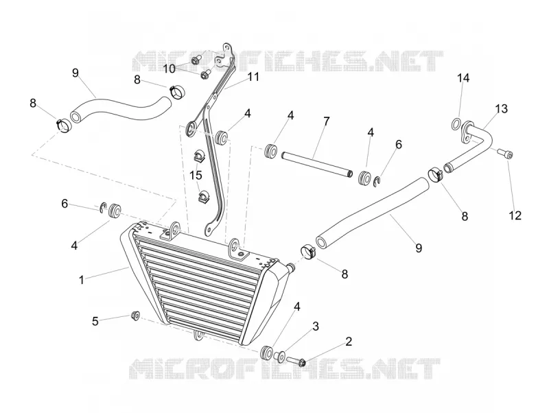 RADIATEUR D'HUILE Aprilia APRILIA-MOTORCYCLES 1100 TUONO 2023  Tuono V4 1100 Euro 5