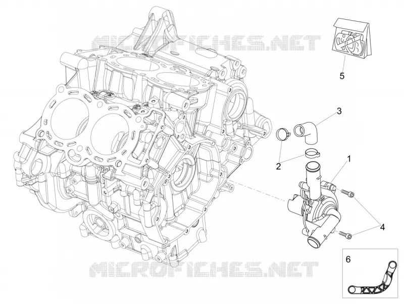 POMPE A EAU Aprilia APRILIA-MOTORCYCLES 1100 TUONO 2021  Tuono V4 Factory 1100 Euro 5 Superpole ABS