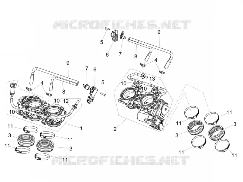 BOITIER PAPILLON INJECTION Aprilia APRILIA-MOTORCYCLES 1100 TUONO 2022  Tuono V4 Factory 1100 Euro 5 Superpole ABS