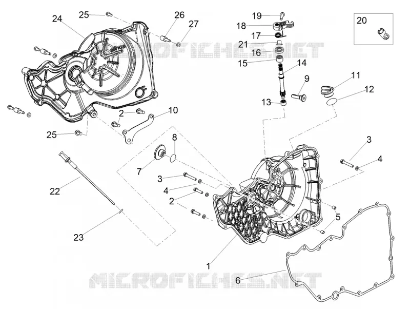 CARTER EMBRAYAGE Aprilia APRILIA-MOTORCYCLES 1100 TUONO 2022  Tuono V4 Factory 1100 Euro 5 Superpole ABS