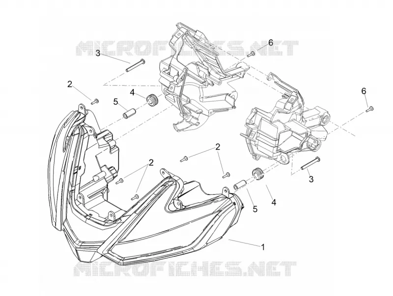 Eclairages avant Aprilia APRILIA-MOTORCYCLES 1100 TUONO 2022  Tuono V4 Factory 1100 Euro 5 Superpole ABS