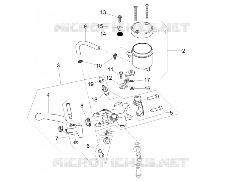 MAITRE CYLINDRE DE FREIN AVANT Aprilia APRILIA-MOTORCYCLES 1100 TUONO 2021  Tuono V4 Factory 1100 Euro 5 Superpole ABS