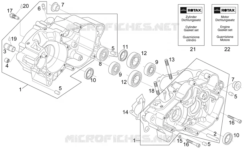 Carter moteur Aprilia APRILIA-MOTORCYCLES 125 RS 2004  RS 125