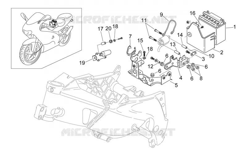 Circuit electrique II Aprilia APRILIA-MOTORCYCLES 125 RS 2004  RS 125