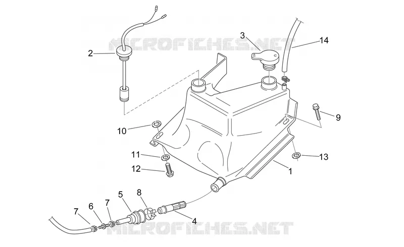 Réservoir  huile Aprilia APRILIA-MOTORCYCLES 125 RS 2004  RS 125