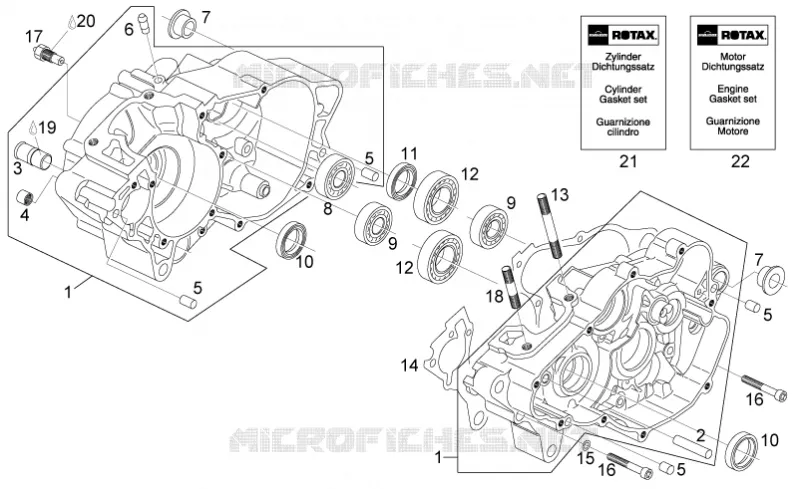 Carter moteur Aprilia APRILIA-MOTORCYCLES 125 RS 2007  RS 125