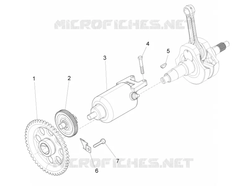 Démarreur / Démarreur électrique Aprilia APRILIA-MOTORCYCLES 125 RS4 2016  RS4 125 4T