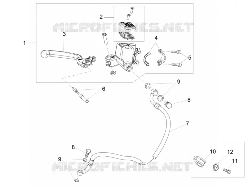 Maît. cyl. frein AV Aprilia APRILIA-MOTORCYCLES 125 RS4 2015  RS4 125 4T