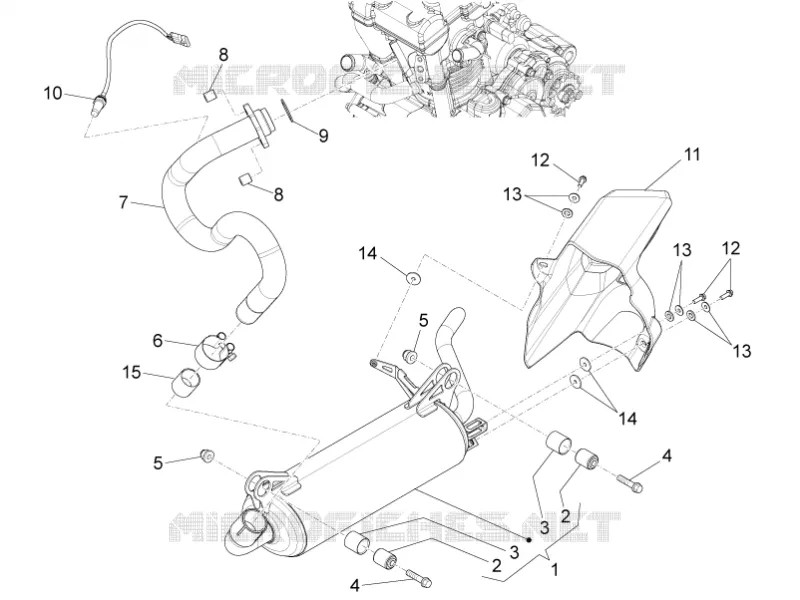 Pot d''échappement Aprilia APRILIA-MOTORCYCLES 125 RS4 2015  RS4 125 4T