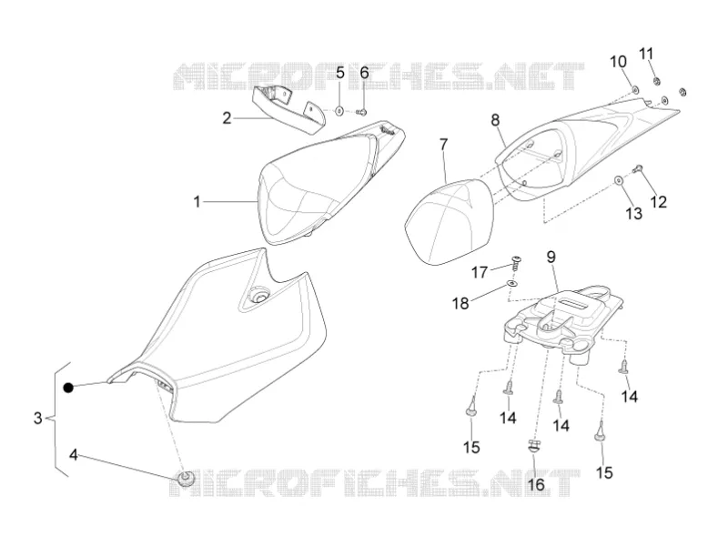 Selle Aprilia APRILIA-MOTORCYCLES 125 RS4 2016  RS4 125 4T