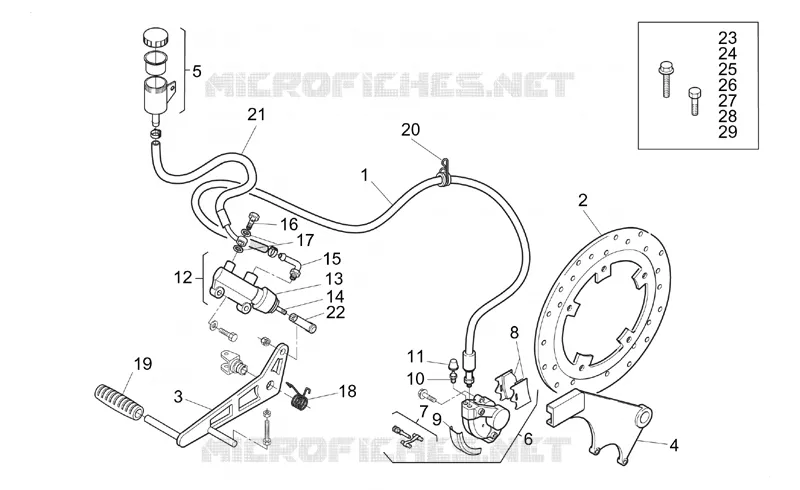 Pince frein arrière Aprilia APRILIA-MOTORCYCLES 250 RS 1997  RS 250