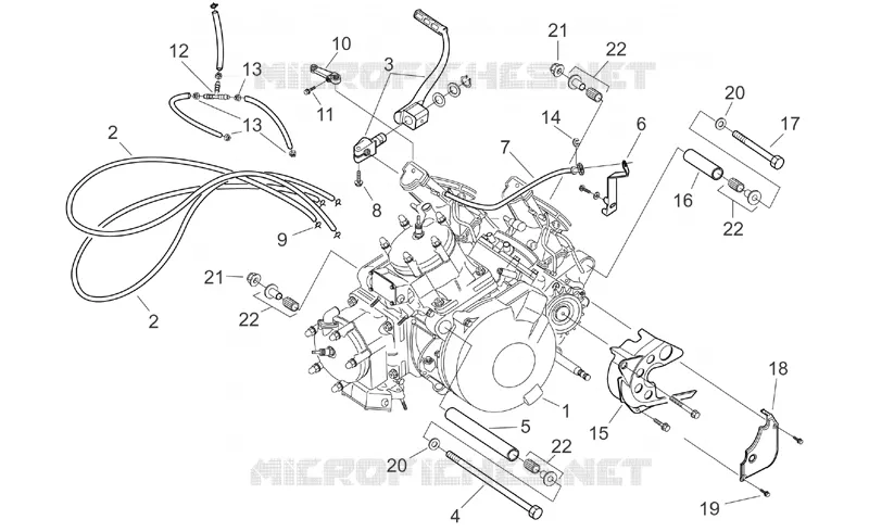 Moteur/Carburateur I Aprilia APRILIA-MOTORCYCLES 250 RS 1998  RS 250