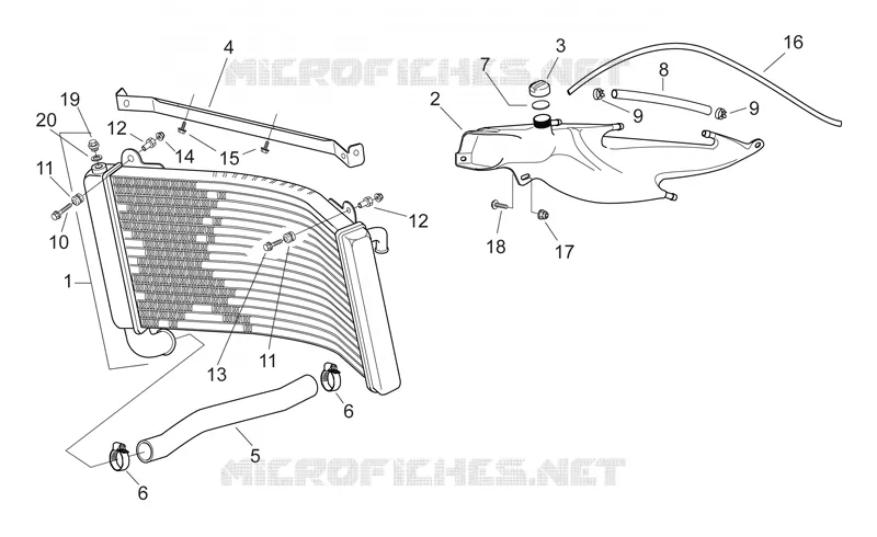 Radiateur Aprilia APRILIA-MOTORCYCLES 250 RS 1999  RS 250