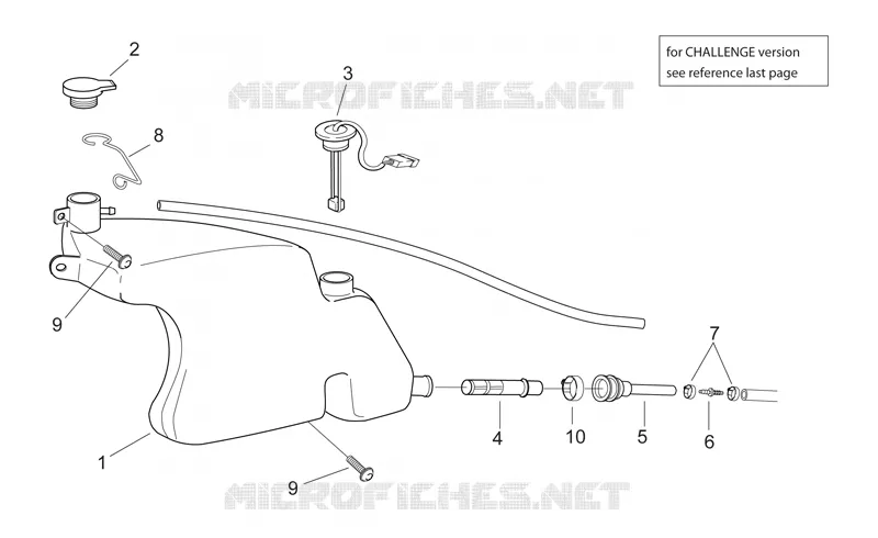 Réservoir huile Aprilia APRILIA-MOTORCYCLES 250 RS 2003  RS 250